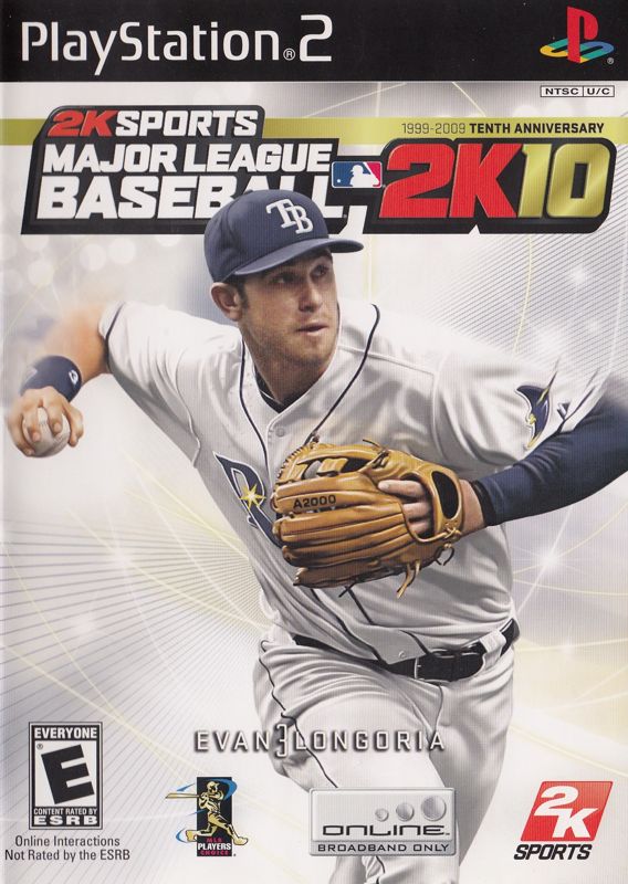 Major League Baseball 2K10 box art for Playstation 2